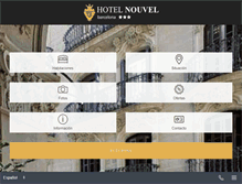 Tablet Screenshot of hotelnouvel.es